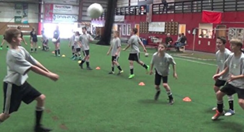 The Training Triangle Lightweight Soccer Ball - Heading Trainer gallery