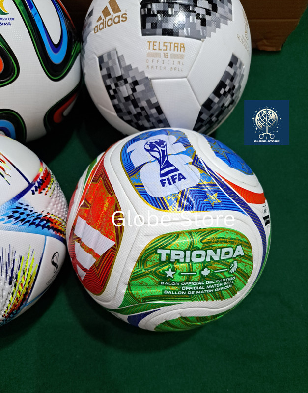 4 Pcs Set FIFA World Cup Soccer Balls Brazuca Telstar Al Rihla Trionda - Size 5 gallery
