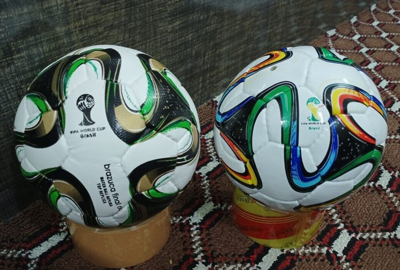 ADIDAS 2pcs BRAZUCA /Brazuca FINAL Rio Match BALL WORLD CUP 2014 Size 1