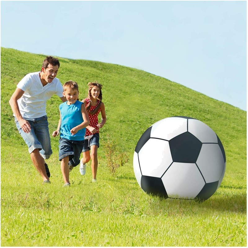 Giant Inflatable Soccer Ball – Vinyl, 2.5 ft