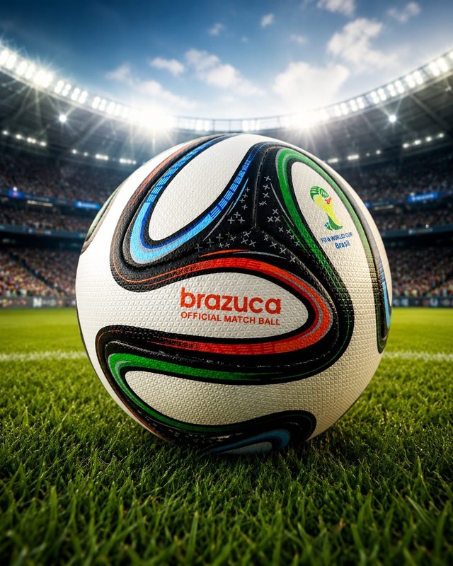 Football Match Soccer Ball Brazuca FIFA World Cup Brazil Size 5 Game Football