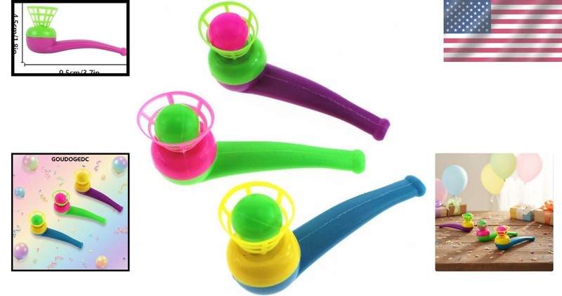Colorful 3Pcs Floating Ball Blowing Set for Party and Skill Development gallery