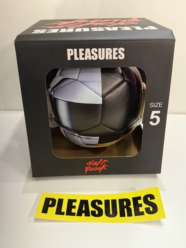 PLEASURES X DAFT PUNK HELMETS SOCCER BALL - BLACK gallery