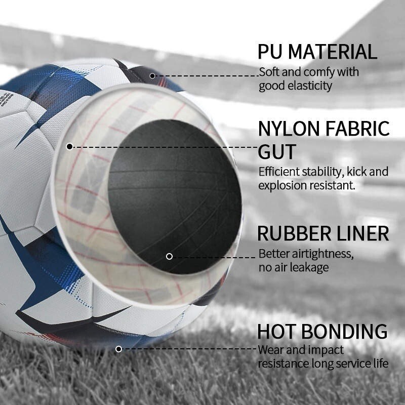 Official Soccer Ball Size 5 - Durable, All-Weather Training & Match Ball gallery