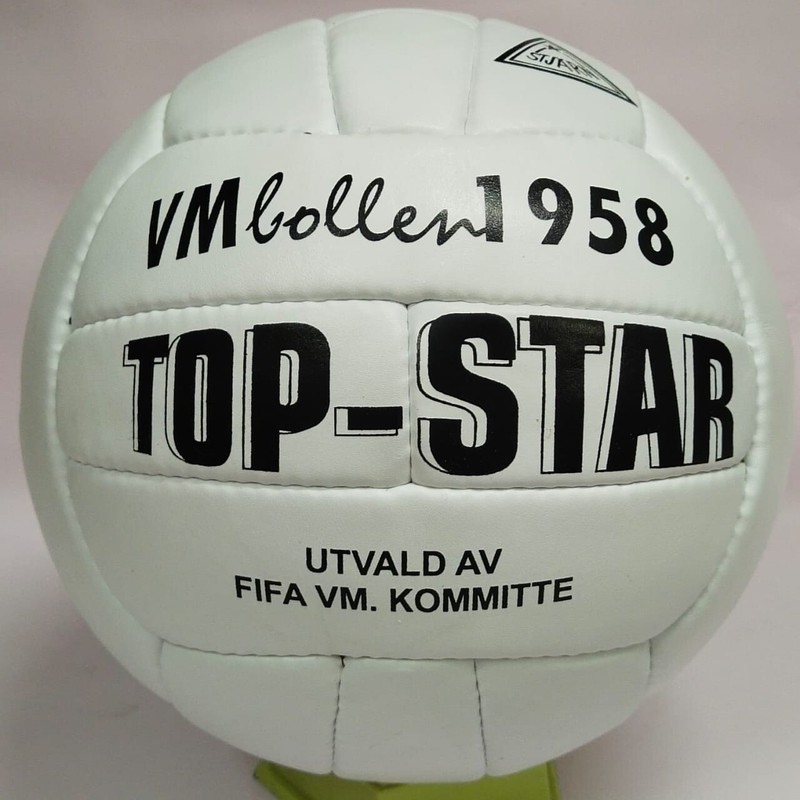 VMBollen Top Star | FIFA World Cup 1958 | Sweden | (WHITE) GENUINE LEATHER