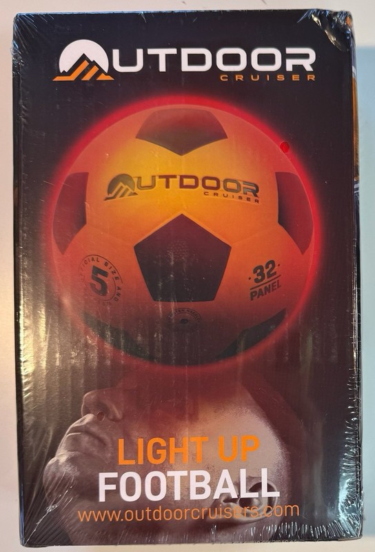 Outdoor Cruiser Light Up Football (Soccer Ball), Size 5.