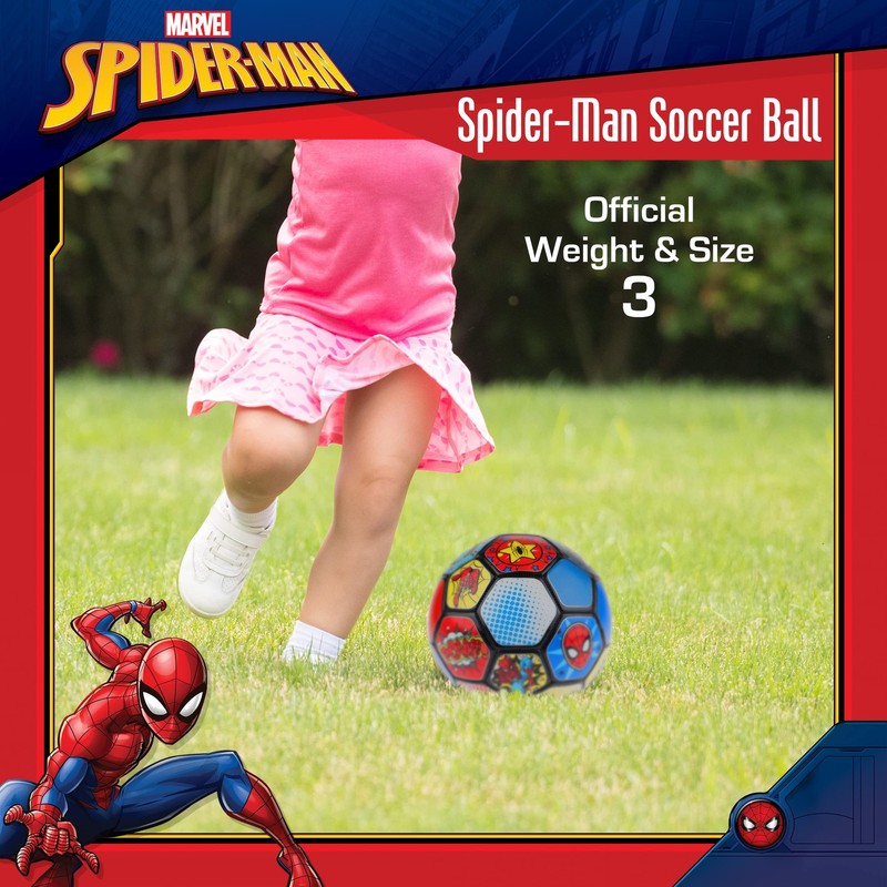 Marvel Spider-Man Soccer , Comic Design Youth Mini Soccer , Multi, Size 3 gallery