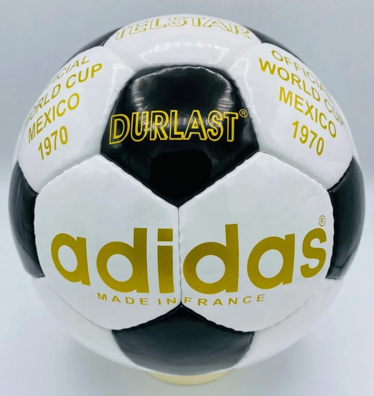Adidas Telstar Durlast 1970 FIFA World Cup Football Size 5 - Vintage Soccer Ball gallery