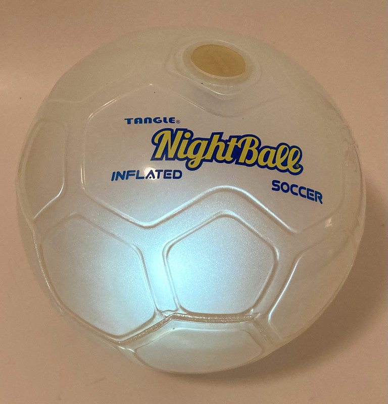 TANGLE Off White Inflated (4 LBS) LED Light Up Soccer 'NightBall' gallery