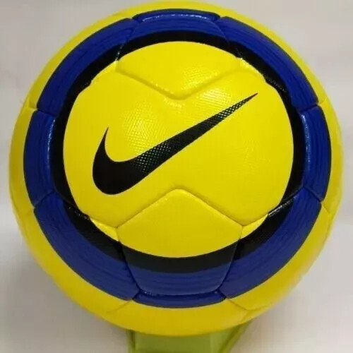 Nike T90 Football Premier League Match Soccer Ball Size 5 Football Yellow & Blue