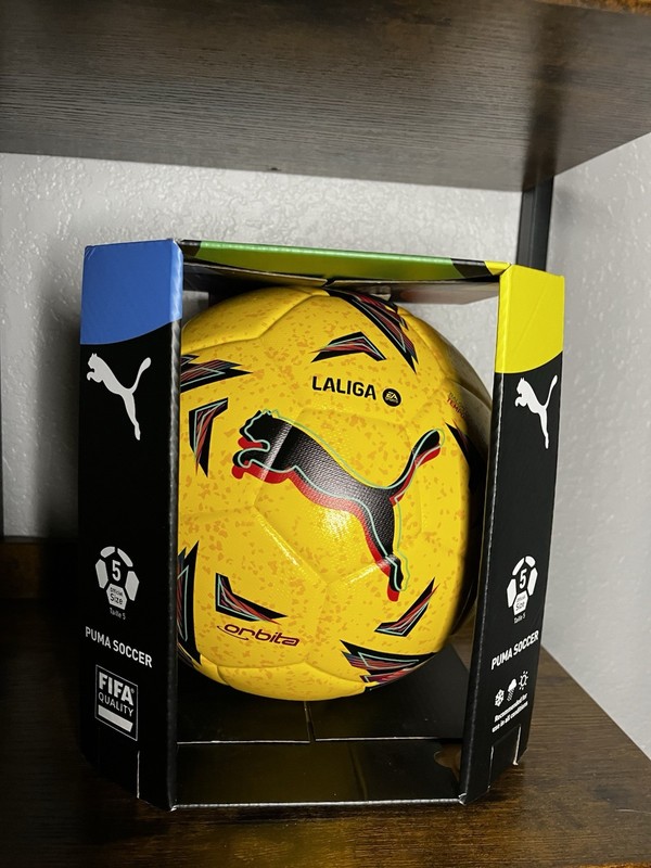 Puma Orbita LaLiga 1 FIFA Pro Official Match Soccer Ball 084106 01 Sz 5 Yellow