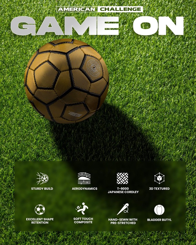 Bergamo Soccer Ball – Professional Training Soccer Ball for Grass Fields – Du... gallery