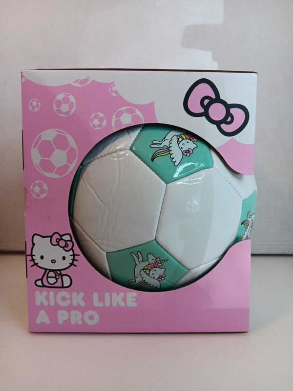 Hello Kitty White/Green Unicorn Soccer/Football Toy 26.8in Size 5 - Sanrio gallery