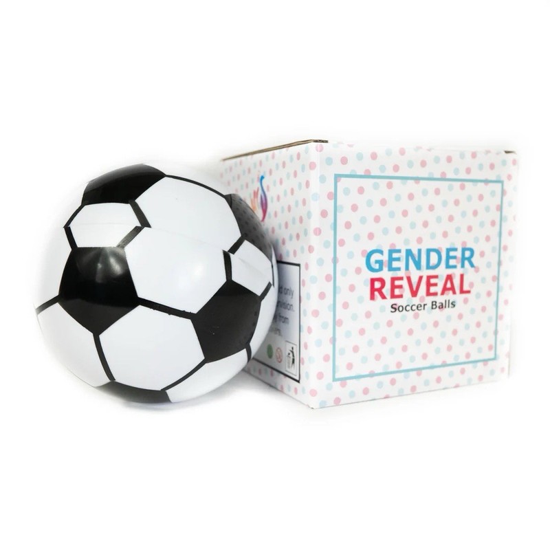 Gender Reveal Soccer Ball with Powder Exploding | Includes Pink & Blue bags