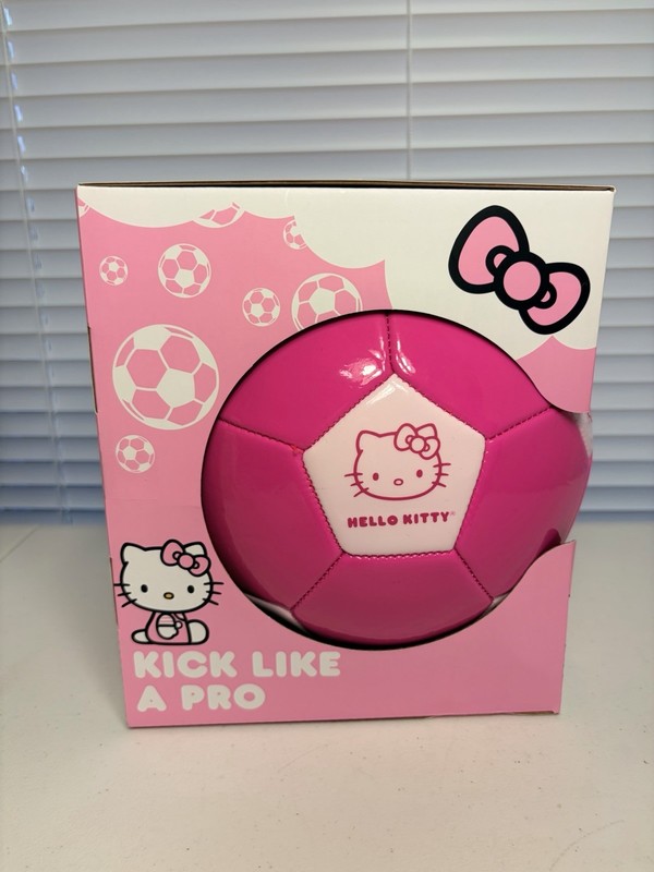 Hello Kitty Soccer Ball Size 5 Ball New In Box PINK