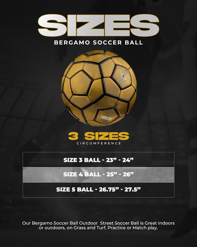 Bergamo Soccer Ball – Professional Training Soccer Ball for Grass Fields – Du... gallery