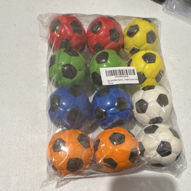 Mini Soccer Balls Multicolor Plastic Set of 10 for Recreation gallery