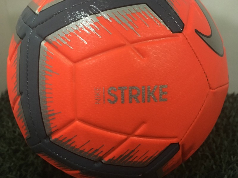 Nike Strike Soccer Ball Size- 4 / Hyper Crimson/Metallic Silver / SC3310 809 gallery