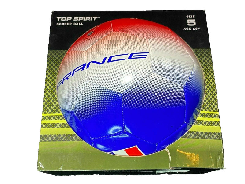 Size 5 Soccer Ball France Red/Blue/White Top Spirit