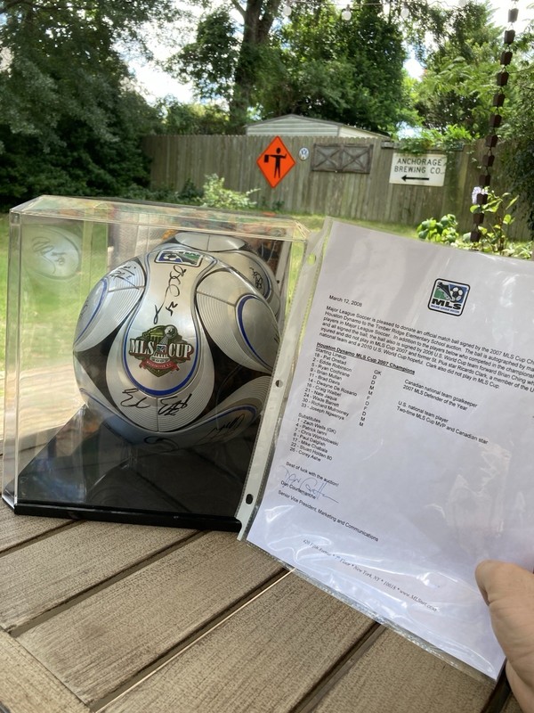 Adidas +Teamgeist 2007 MLS Cup Final Official match Ball COA Signed Authentic gallery