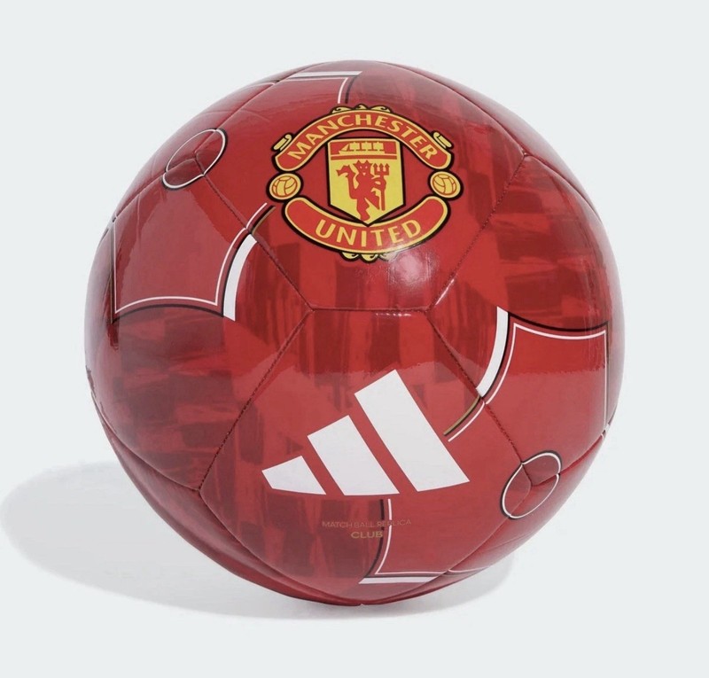 adidas Manchester United Club Red Soccer Ball JP3058 Size 5 – NEW