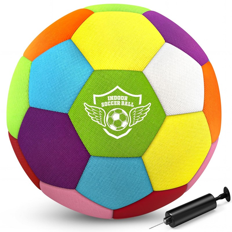 Size 4 Indoor Soccer -Soft Silent Foam Size 4 with Realistic Bounce for Youth…
