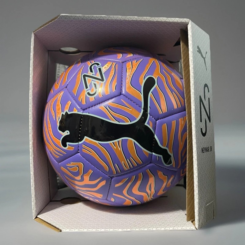 New Puma Performance Soccer Ball Neymar JR Size 5 Purple Orange Black NIB