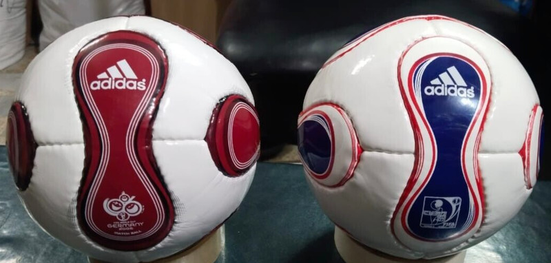 2X Teamgeist | FIFA World Cup | 2006 | Germany | Soccer Match Ball | Size 1