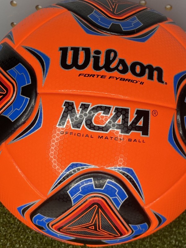 Wilson NCAA Soccer Official Match Ball Forte Fybrid II Black Orange Blue Rare gallery
