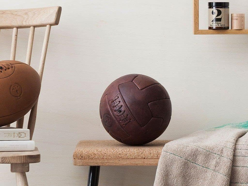 Modest Vintage Player Retro Heritage Brown Leather T Soccer Ball gallery