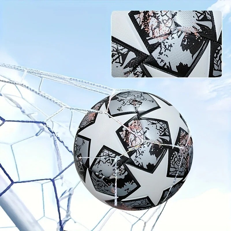Size 5 Unisex Soccer Ball - Durable Machine-Sewn Wear-Resistant PU Leather gallery