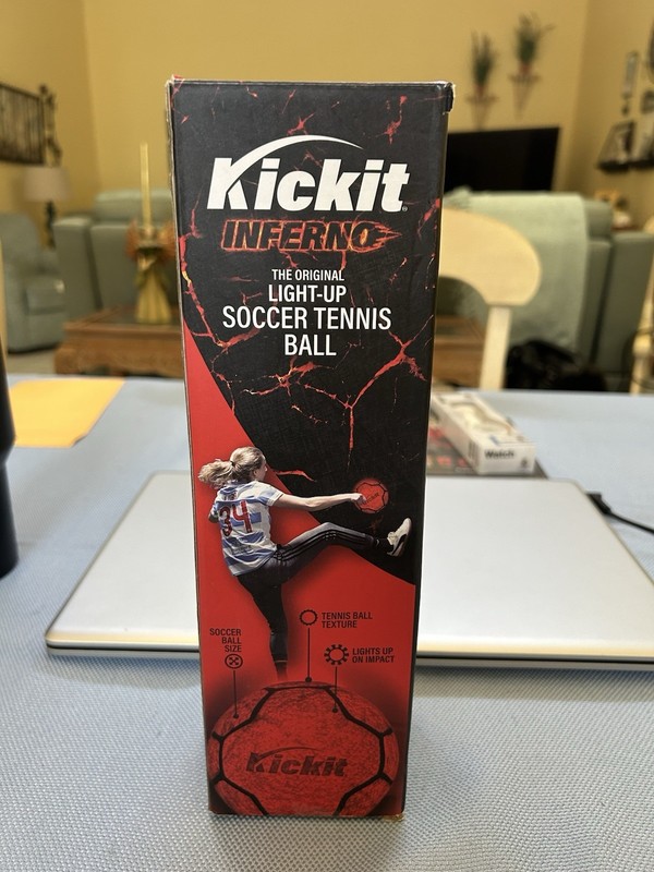 Kickit Inferno The Original LED Light-Up Soccer Ball - Brand New with Box gallery