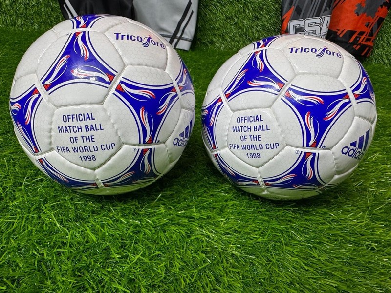 2pc ADIDAS MINI TRICOLORE FIFA World Cup 1998 France Soccer Match Ball Size 1 gallery