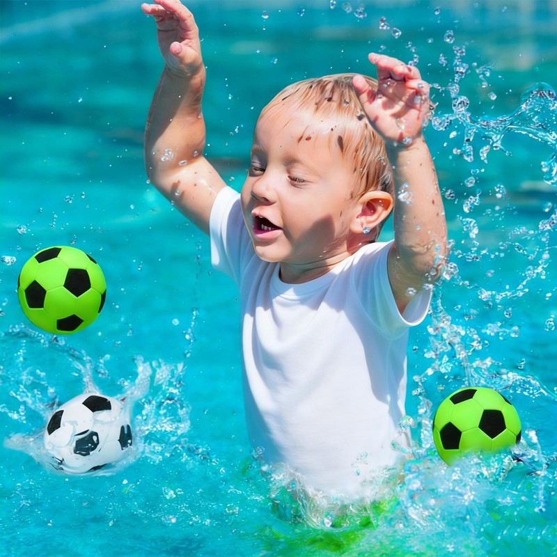 Mini Soccer Ball 3 Pcs Soft Sponge Bouncy Balls For Kids Relaxation Sports Toy gallery