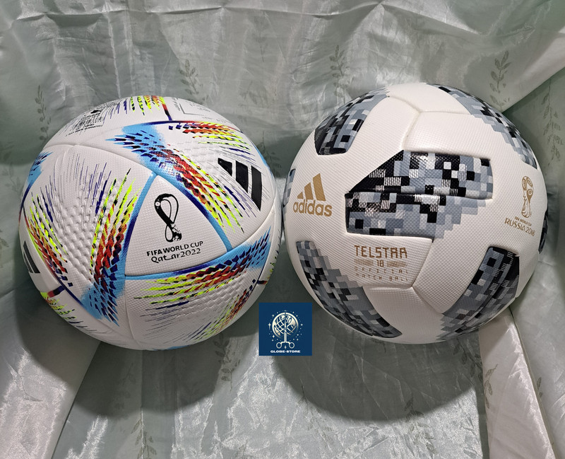 Adidas Al Rihla 2022 and Telstar 18 2018 Size 5 Soccer Match Balls – 2 Piece Set