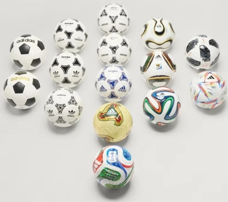 Adidas FIFA World Cup Mini Soccer Ball Set 1970-2026 | 15 Collectible Footballs