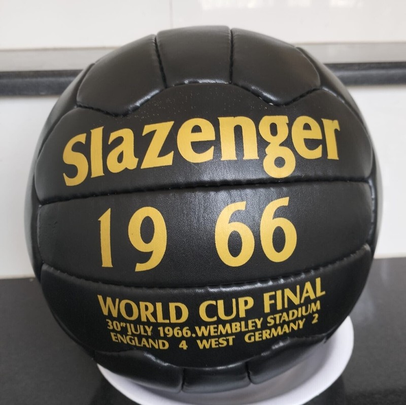 Slazenger FIFA World Cup 1966 Soccer Match Ball 100% Leather football Size 5