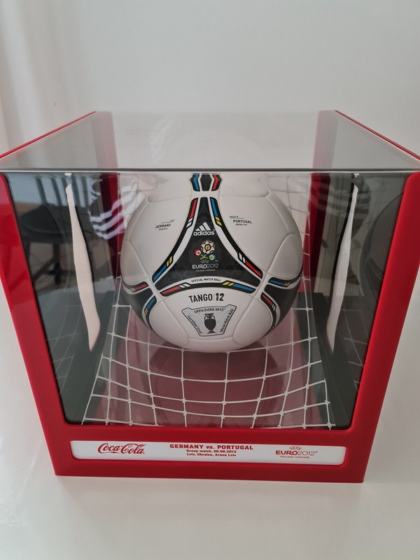 Adidas Ball Euro Cup 2012 Tango12 Match Used Uefa Coa Cr7 Ronaldo Coca Cola