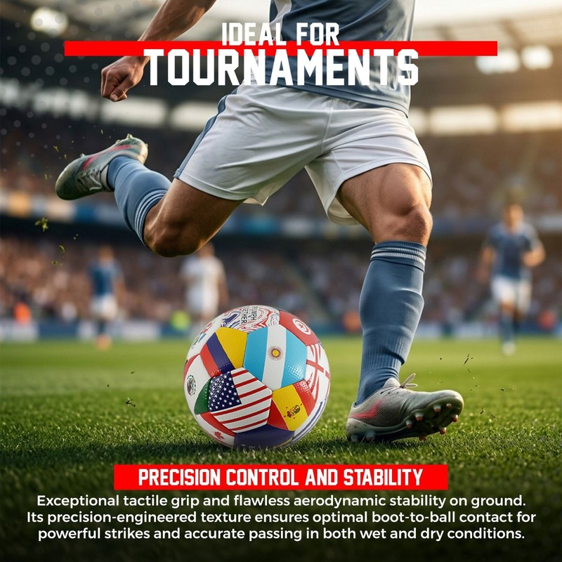 PERVEEN Official Soccer Ball -Professional Match Thermal Bonded. WORLD CUP 2026 gallery