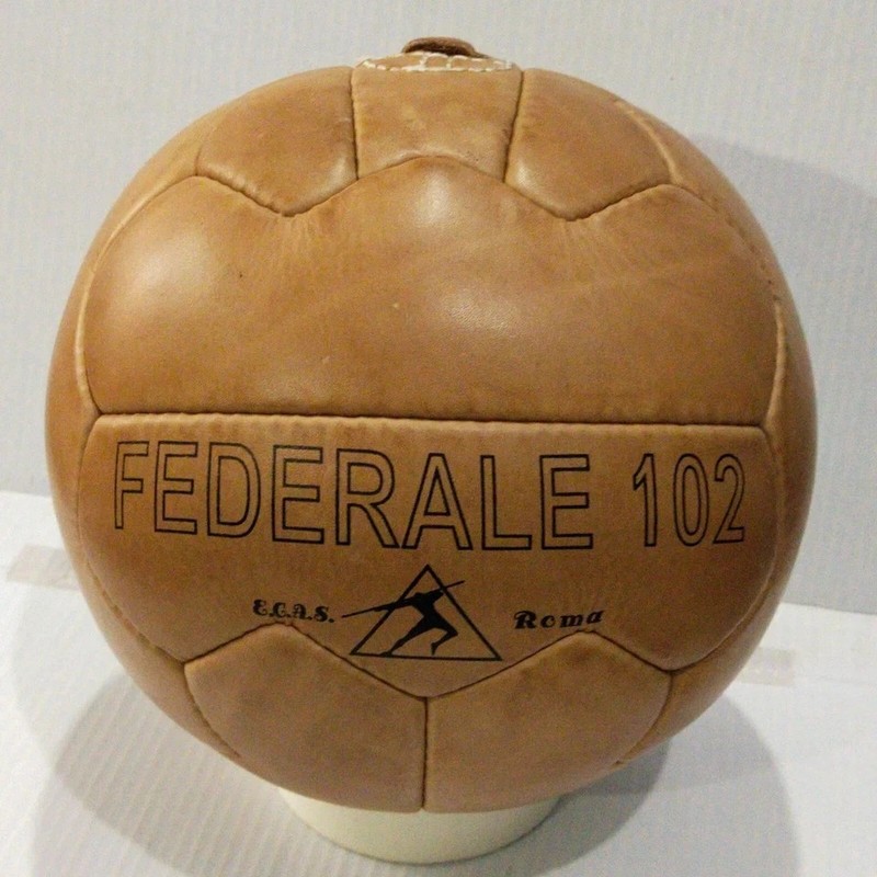 Historical 11 Pcs Soccer Ball Set FIFA World Cup 1930-1966 In Leather - Size 5 gallery