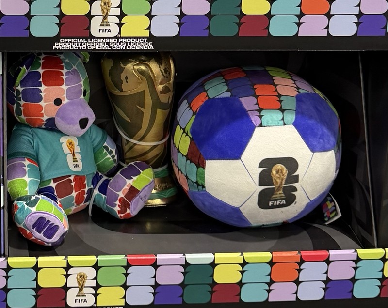 FIFA World Cup 2026 Plush 3-Pack Set Bear Soccer Ball Trophy RARE! NEW!