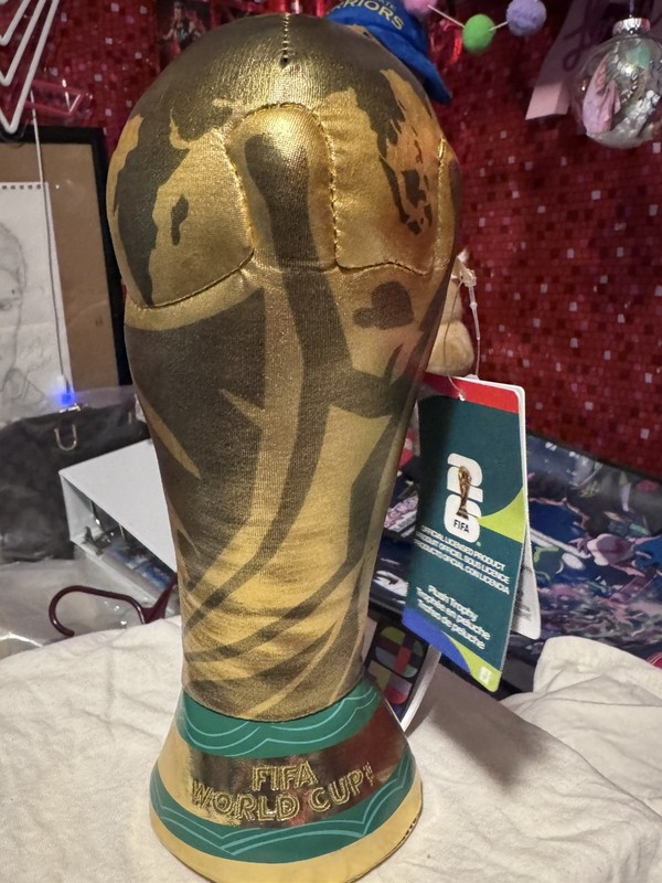 FIFA World Cup set Multicolor Plush Bear Set w/ Soccer Ball w/sounds & Trophy. gallery