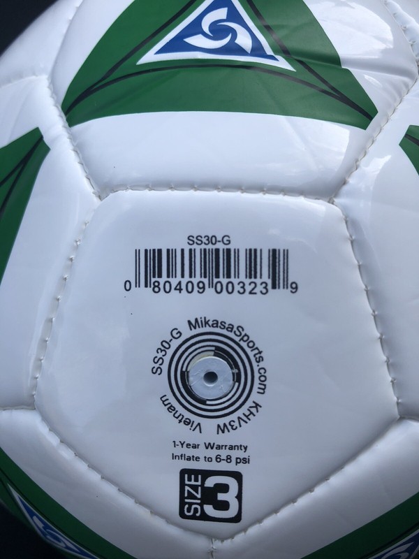 SOCCER BALL SIZE # 3 MIKASA SS Series Practice Soccer Balls Deluxe Cushioned .