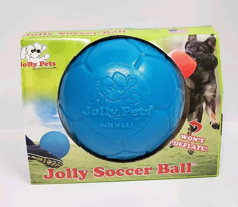 Jolly Pets Soccer Ball Small (6") Blue