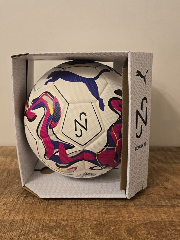 Puma Neymar JR Performance Ball White Soccer Way 1 084078 01 Size 5 NEW