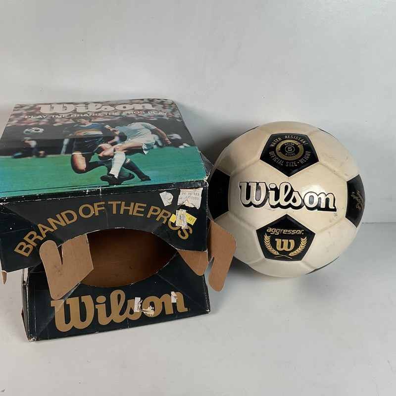 1970s Wilson Aggressor Soccer Ball FIFA Approved Original Packaging