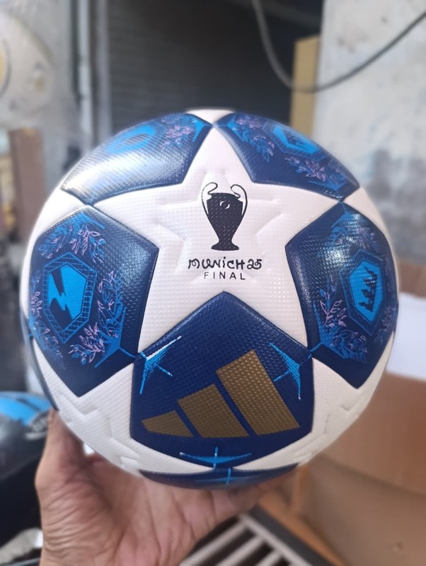 MUNICH 25 FINAL THERMAL BONDED SIZE 5 SOCCER BALL BLUE gallery
