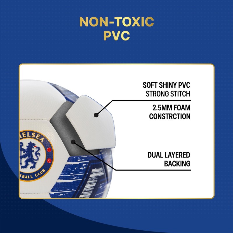 Officially Licensed Chelsea FC Regulation Size 5 Geometric Soccer Ball gallery