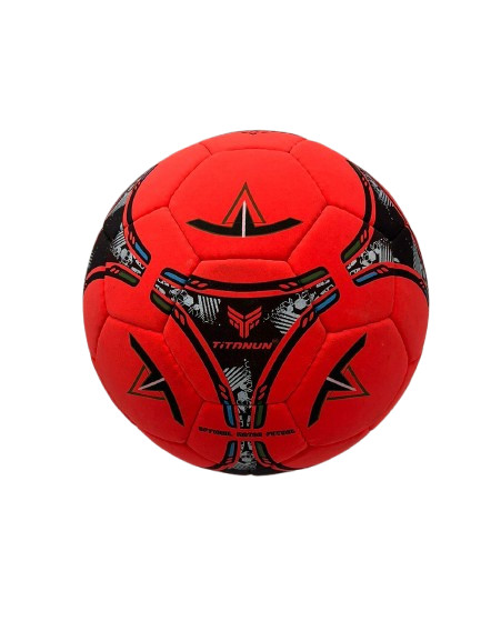 TITANUN IMPERIOR premium A+ quality (Redish and Black) Futsal size-4 gallery