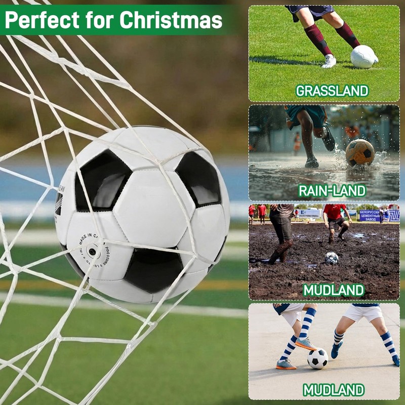 6 Pack Soccer Balls Size 5/4/3 Deflated Includes Soccer Ball with Pump and Ne... gallery